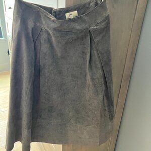 Suede skirt